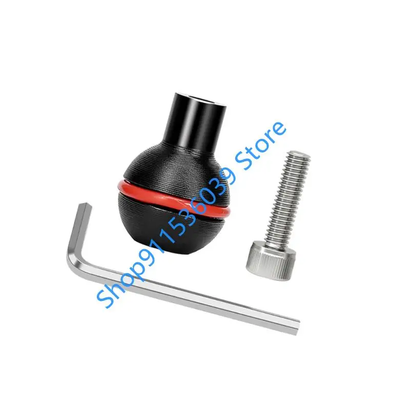 25mm 1 inch Ball Head Mount Adapter 1/4 Thread Screw Mount for GoPro Motorcycle Bike Riding Extension Action Camera Bracket