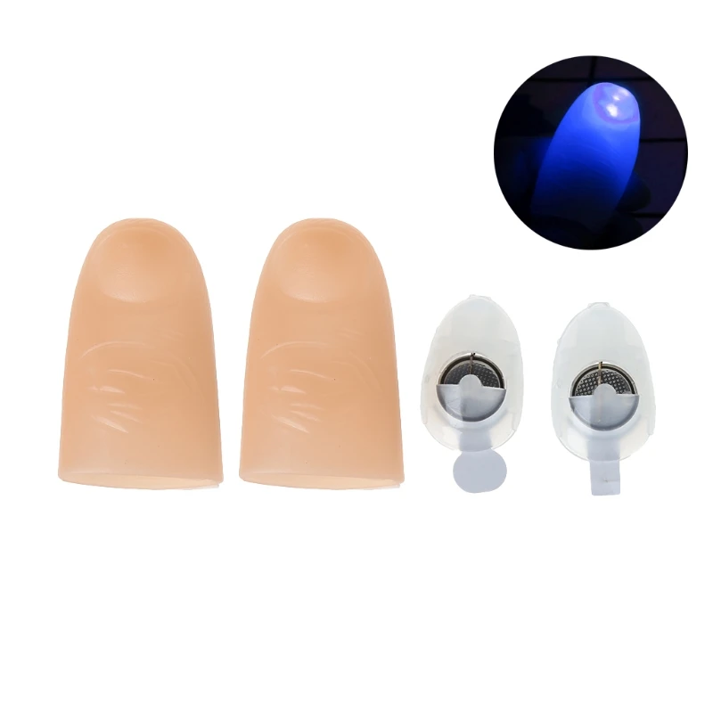 Leuchtende LED-Fingerlichtringe leuchten magische Finger für Halloween/Konzert/Klettern