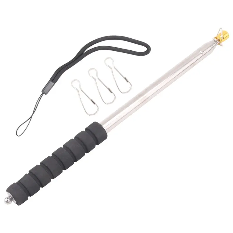 

Телескопический флагшток ABGH-9.8Ft, портативный выдвижной флагшток из нержавеющей стали с противоскользящей рукояткой