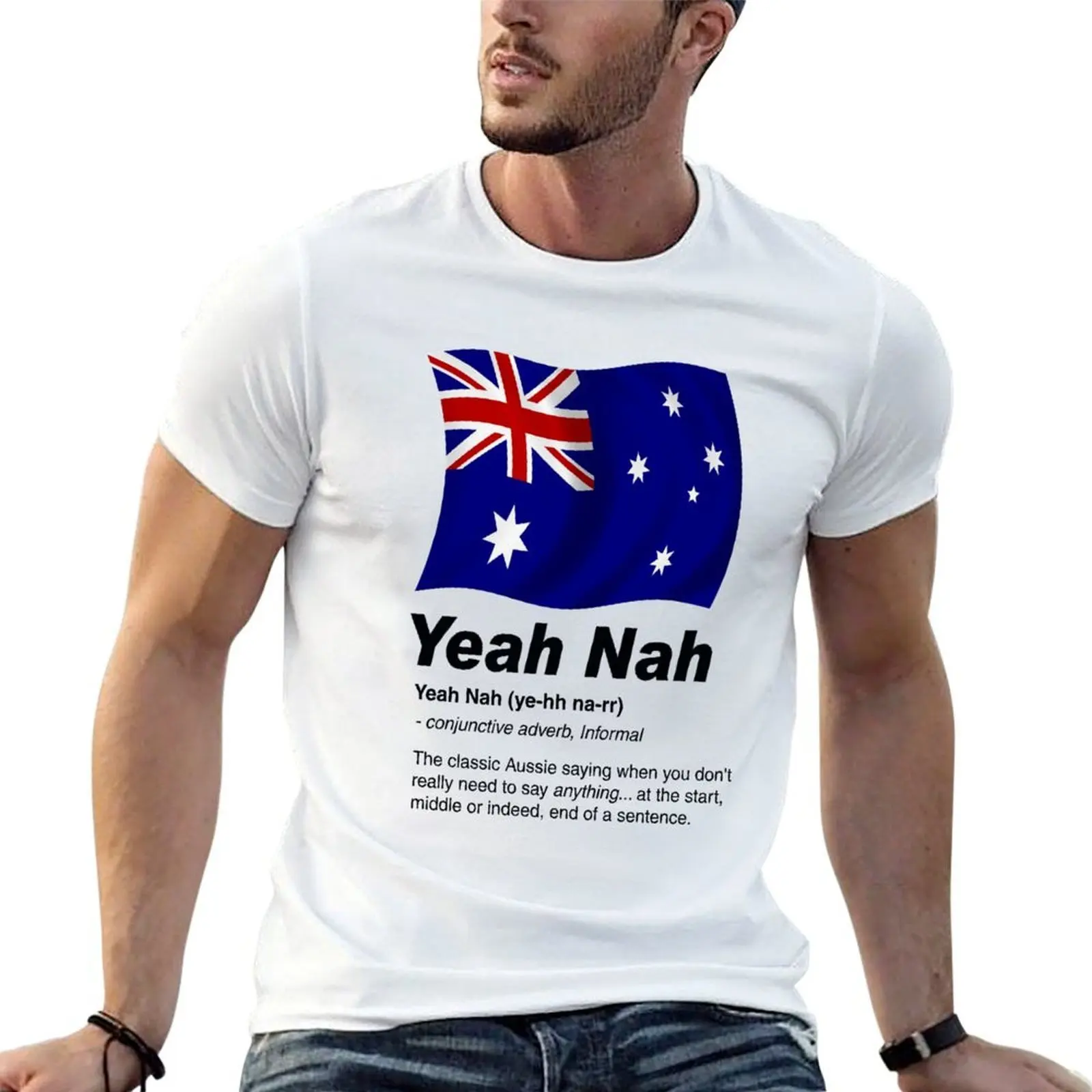 Yeah Nah (Version 2) T-Shirt t shirts for man cotton t shirt man casual t shirt for man T-shirt