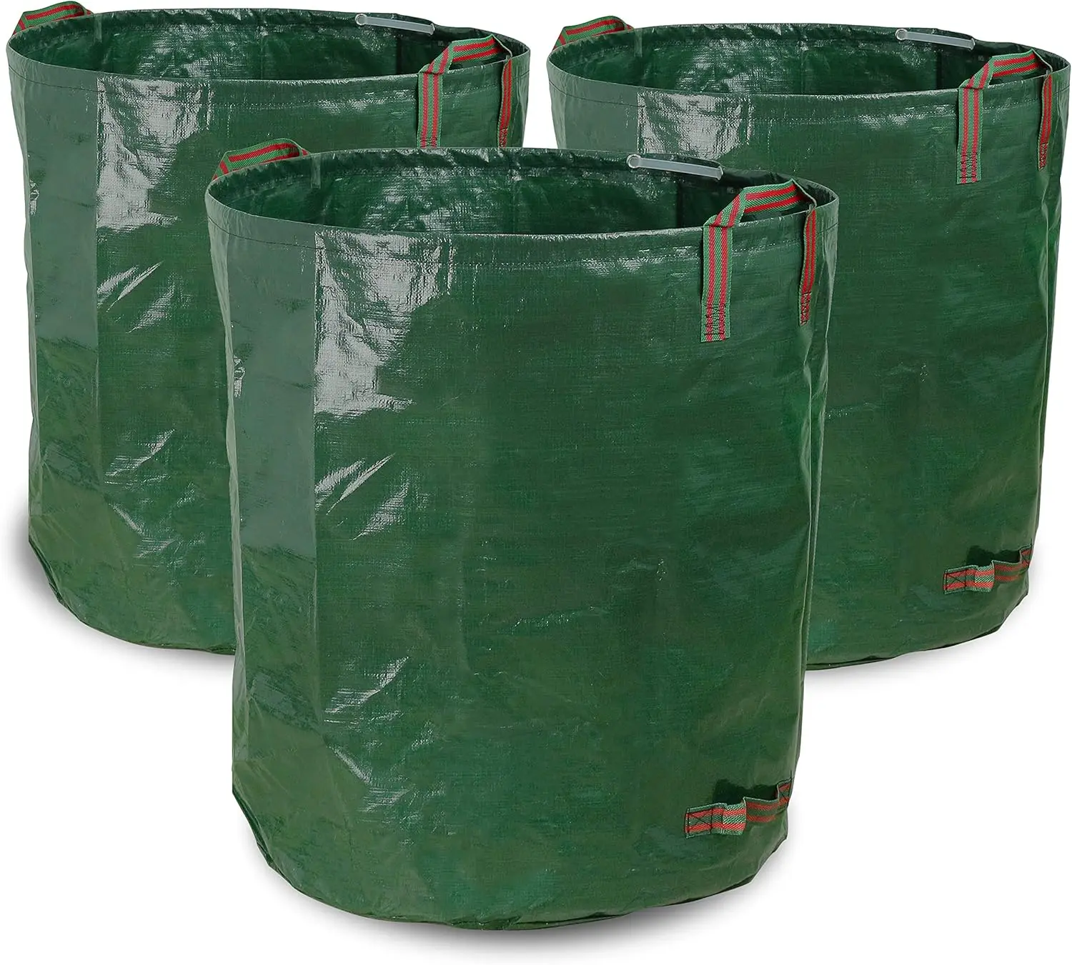 

Мешки для садового мусора Gardzen, 3 шт., 72 галлона, многоразовые, сверхпрочные, складные, с пластиковым кольцом, для сбора листьев, стоячие