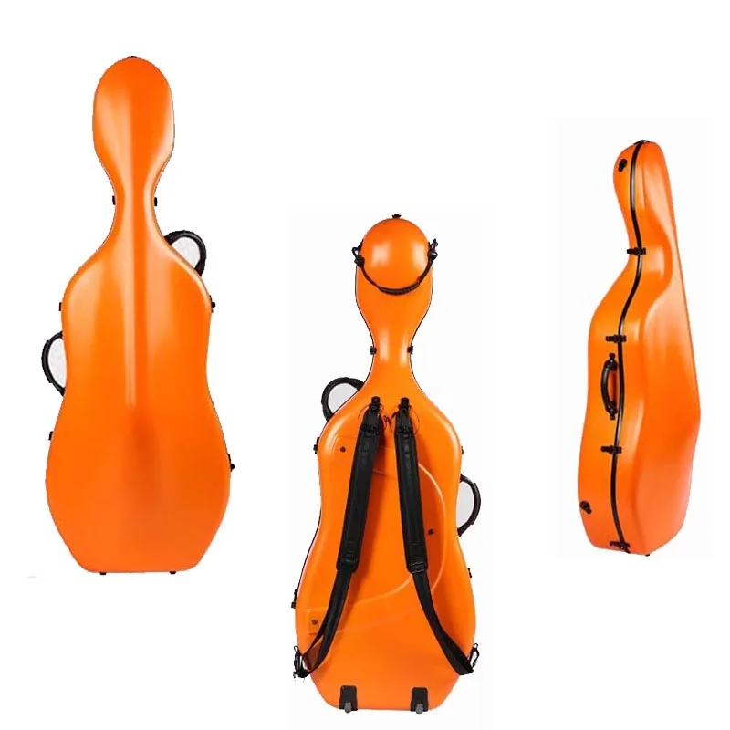 4/4 1/2 new carbon fiber cello box, super light, super hard, pressure resistant, drop resistant, waterproof, daily air transport