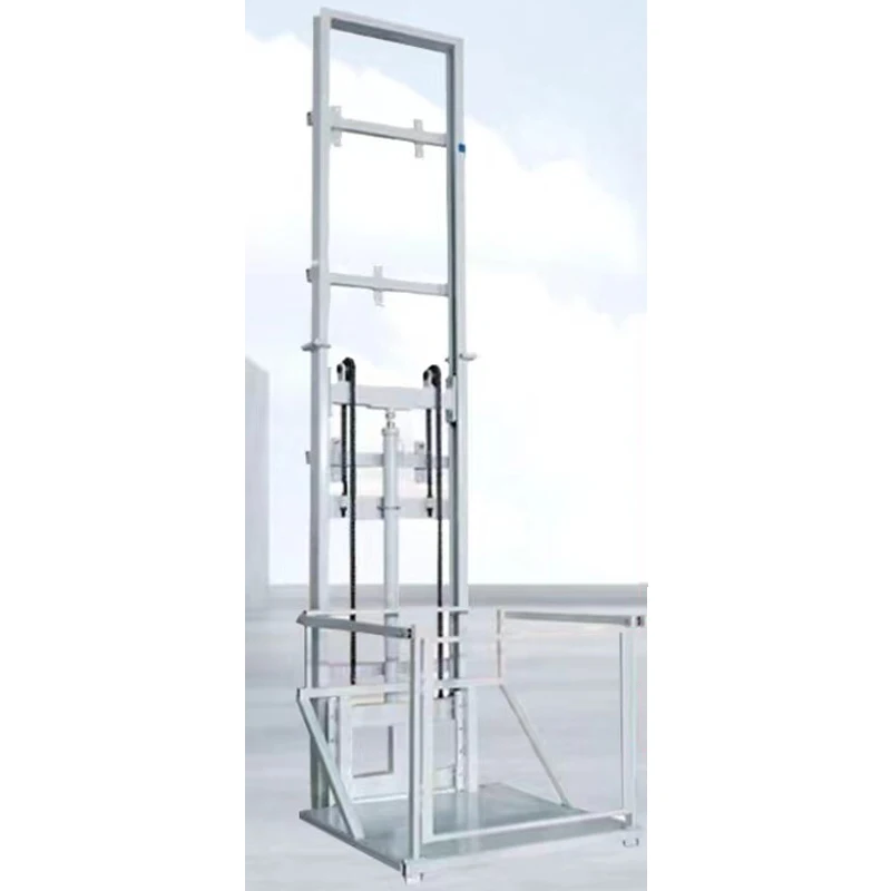 3-6M Hydraulic Lift Remote-Controlled Lift with Guide Rails Freight Elevator Electric Simple Small Platform