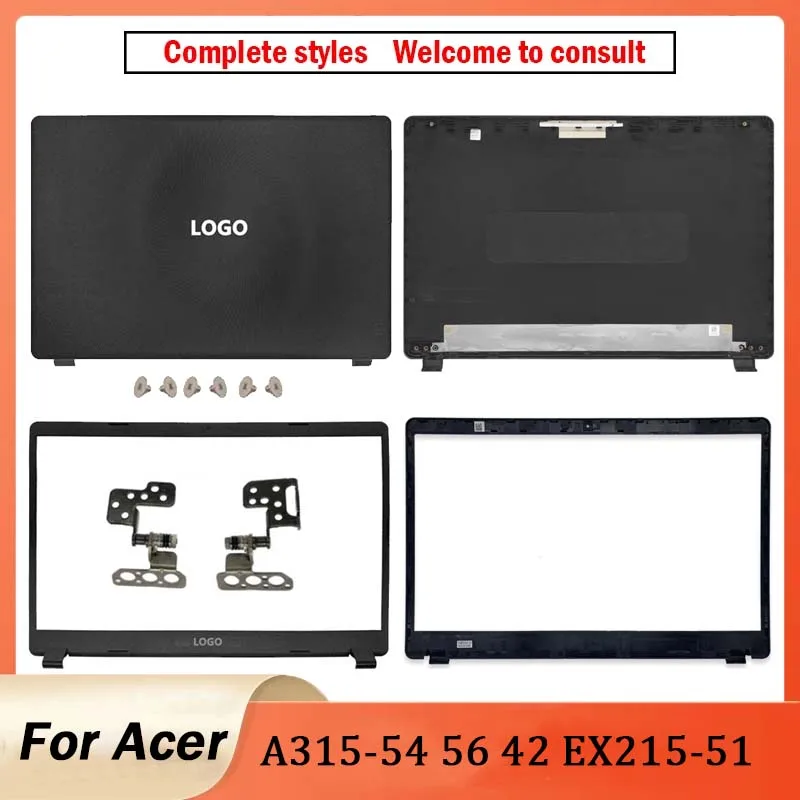 New For Acer Aspire 3 A315-42 A315-42G A315-54 A315-54K A315-56 N19C1 Laptop LCD Back Cover/Front Bezel Top Case Black 15.6 Inch