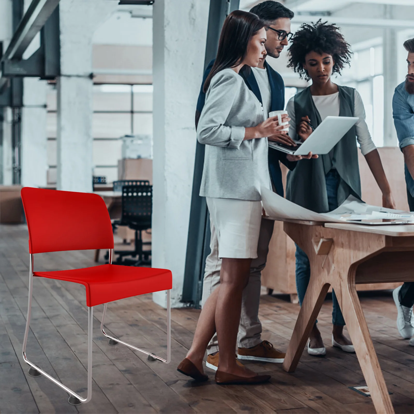 

16Pcs Premium Rubber Chair Leg Protectors U Shape Furniture Feet Pads Non Slip Floor Protectors for Office Bar Dining Chairs