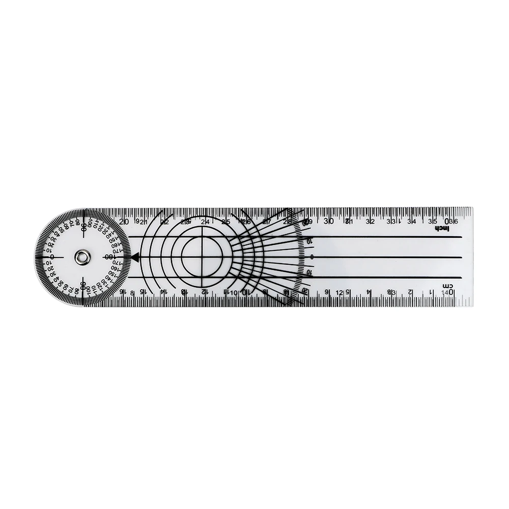 360 Degree Rotation Goniometer Protractors Angle Medical Spinal Ruler Multifunction Goniometer Measuring Tool Professional