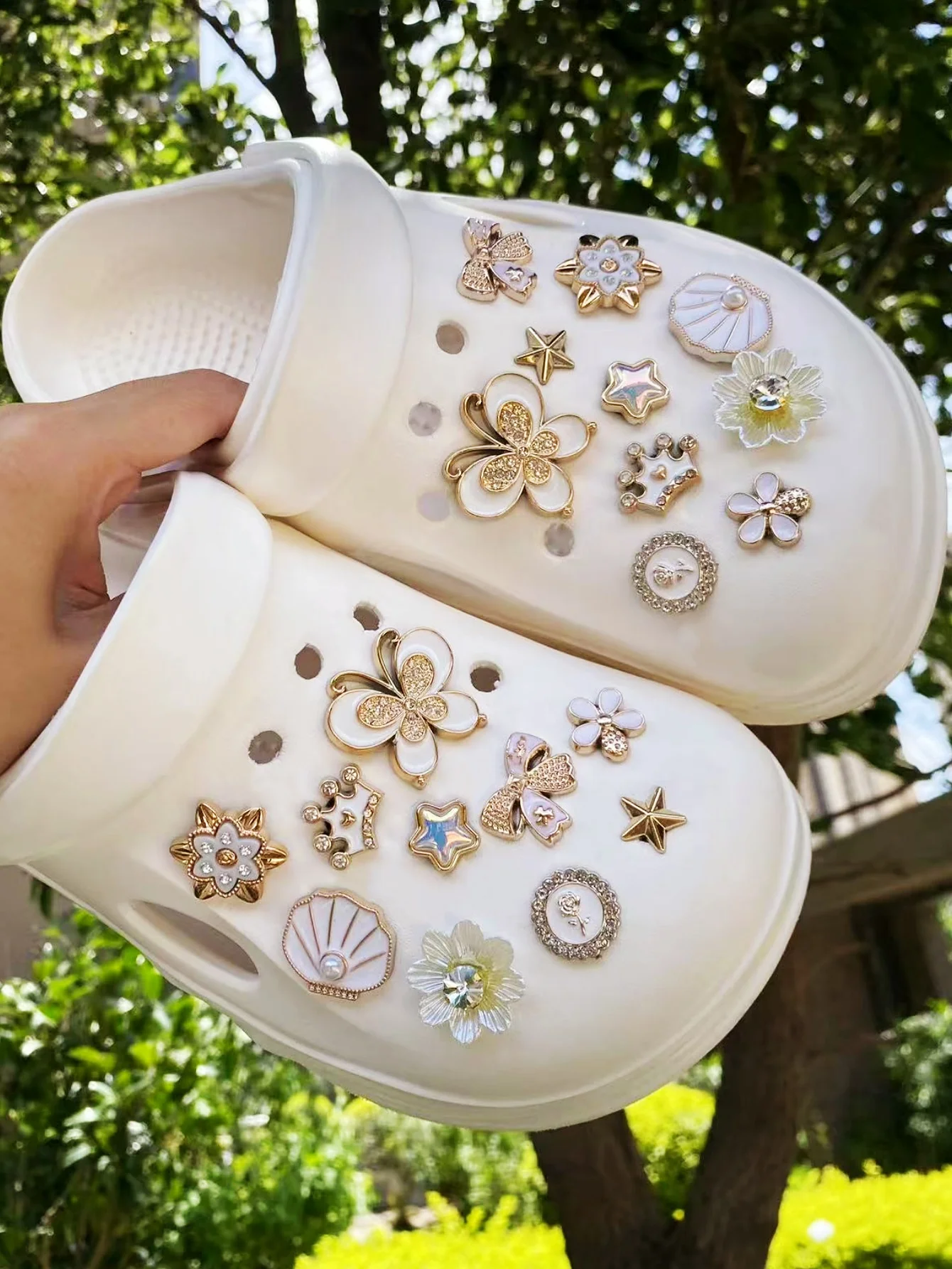 20 pieces of platinum fashion (butterfly, petal, scallop, st