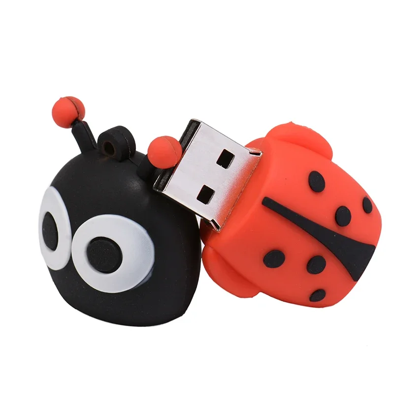 High-speed USB Flash Drive Cute Beetle Memory Stick Pen Drives Personalized Mini Pendrive 64GB 32GB 16GB 4GB Ladybug USB Stick