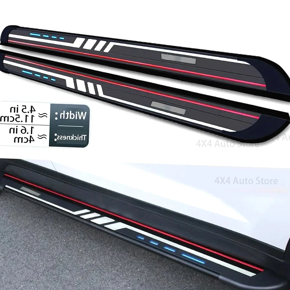 

2pcs fit for LEXUS RX RX350 RX450h 2016-2022 Side Step Running Board Aluminium Pedal (with Brackets)