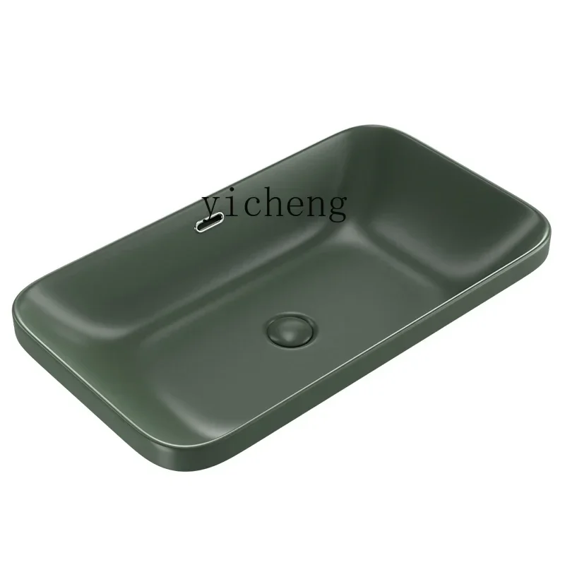 

Y1 Wash Basin Square Nordic Ceramic Color Basin Gun Gray Washbasin