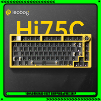 LEOBOG Hi75C Mechanical Keyboard 3Mode/Wired kit Hot Swap With Knob RGB Aluminium Alloy Gasket Hi75C Keyboard Kit PC Custom Gift