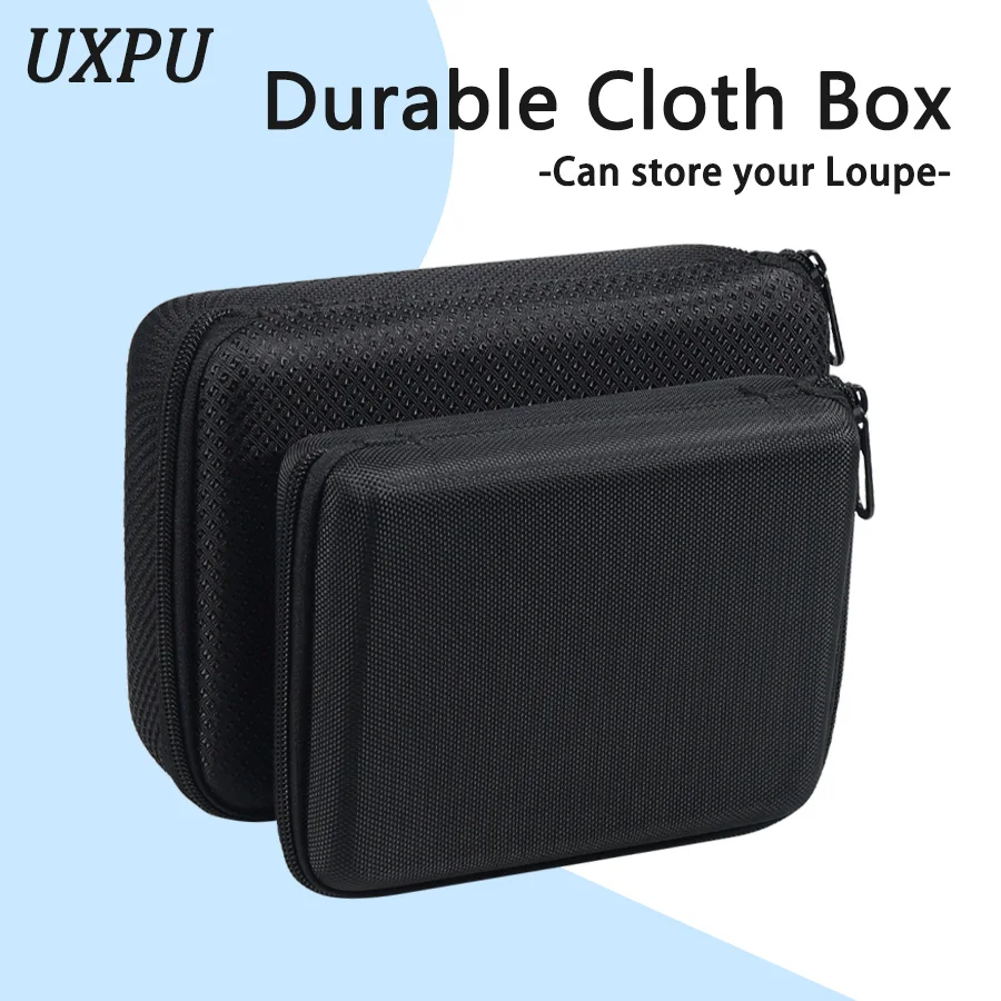 Dental Loupe Cloth Bag, Eyeglass Cloth Bag with Sponge Inside, Anti-collision and Drop Resistant, Eyeglass Style Loupe Cloth Bag