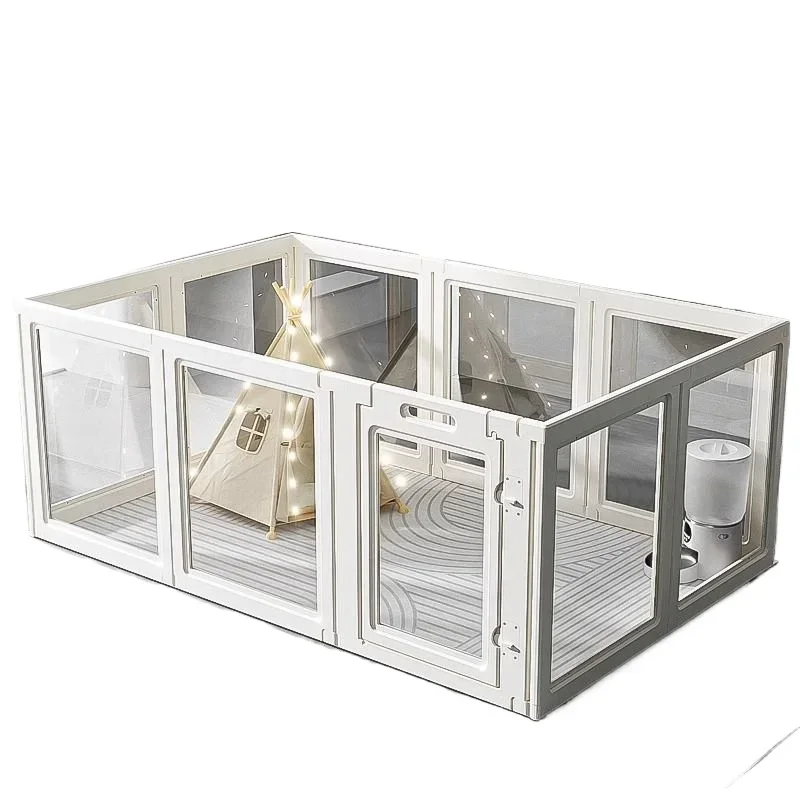 

Transparent Dog Fence Acrylic Kennel Pet Indoor Fence Rabbit Large Dog Small Dog Cage