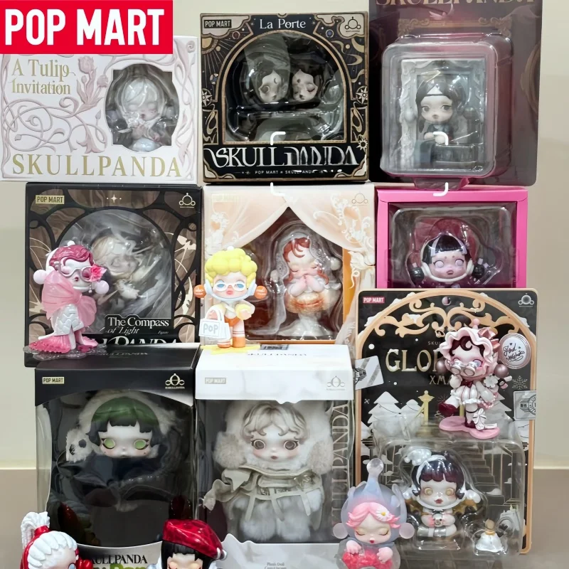 

POP MART SKULLPANDA Series New Year Limited Edition My Melody Kuromi Blind Box Doll Keychain Hanging Card Ornament Collect Gift
