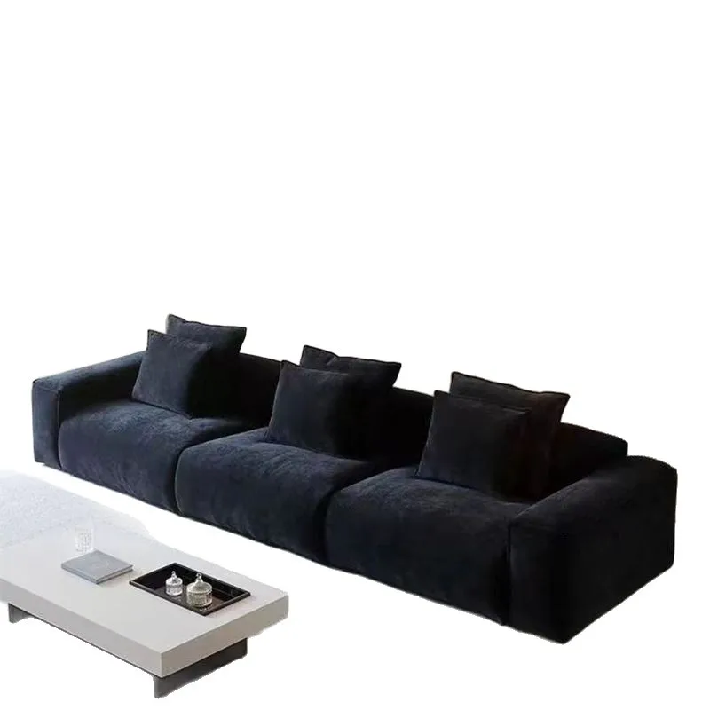 Sofa Nordic size apartment straight row sofa light luxury modern Italian minimalist