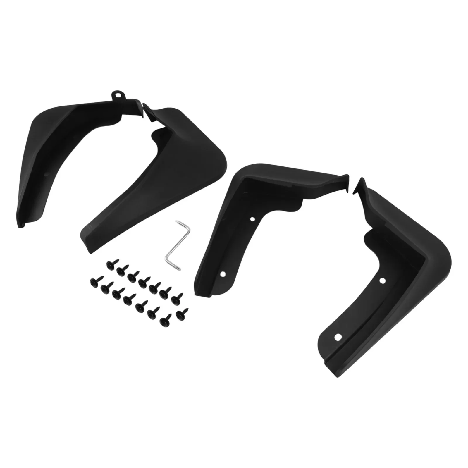 Front Rear Mudguard Car Tire Fender Flares Vehicle Protection Quick To Use Easy Installation Process Manual Measurement Data