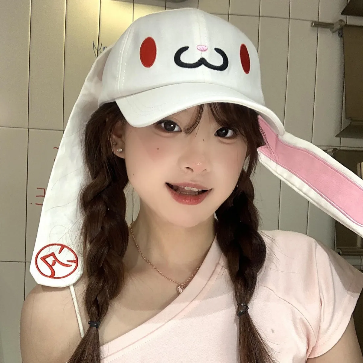 2025 NEW CUTE Long Rabbit Ear Hat Y2K Style Denim Blue Baseball Cap Fashion Hip-Pop Cap Couple Birthday Gifts