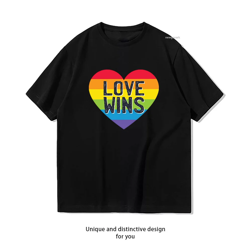 Pride LGBTQ Love Wins T-Shirt woman man Casual cotton printed t shirts Adult streetwear camisetas tops tee woman clothing