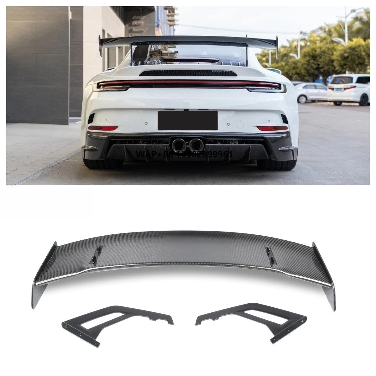 

Perfect Car 992 Spoiler Rear Trunk Wing for Porsche 992 GT3 Carrera S Carbon Fiber Spoiler