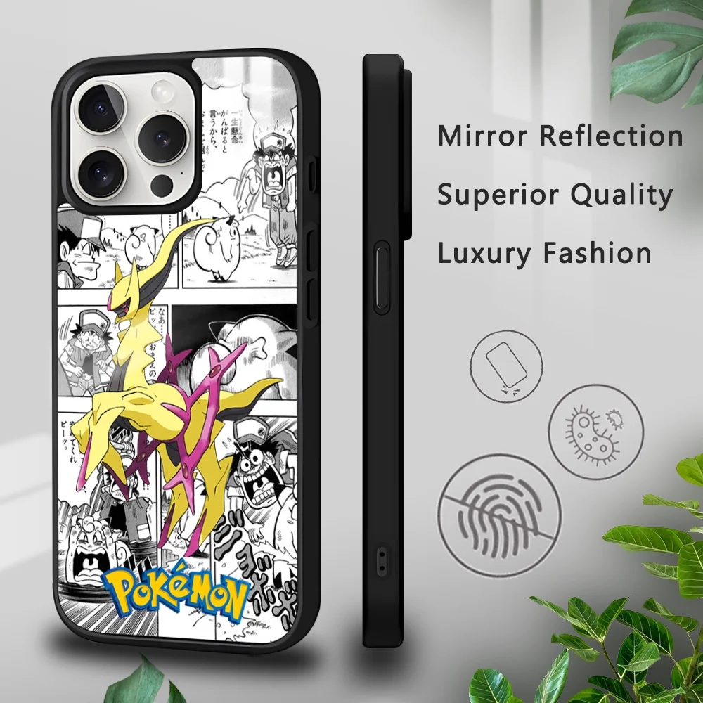 Funny Cartoon Arceus Phone Case For iPhone 16 15 14 13 12 11 Pro Xs Max Mini Plus Celulares Hard Funda