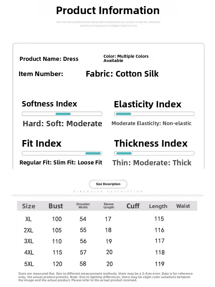 Ele Summer Cotton Silk Young Sle Thin ort Sve Beach Dr Classy Mom Dr Floral Print Loose Waist H-ape Gown