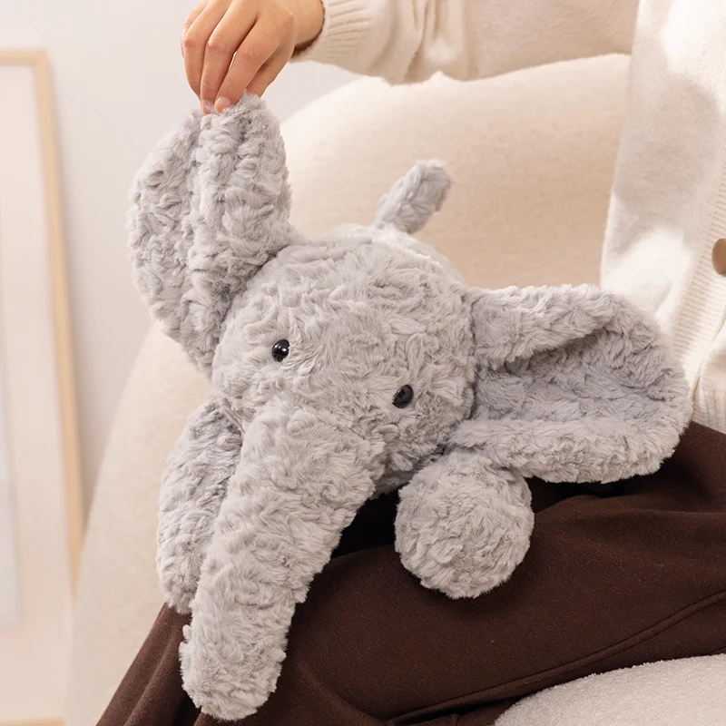 35cm 50cm Crouching Elephant Pillow Soft And Comfortable Kawaii Sleep With The Pillow Holiday Gift Send Friends And Family