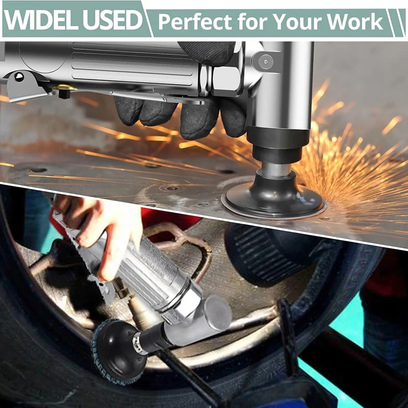 Amoladora de troquel de aire angular, herramienta pulidora de lijadora comprimida de 20,000 RPM de alta resistencia de 90 grados para pulido de contorno, pulido-AT64