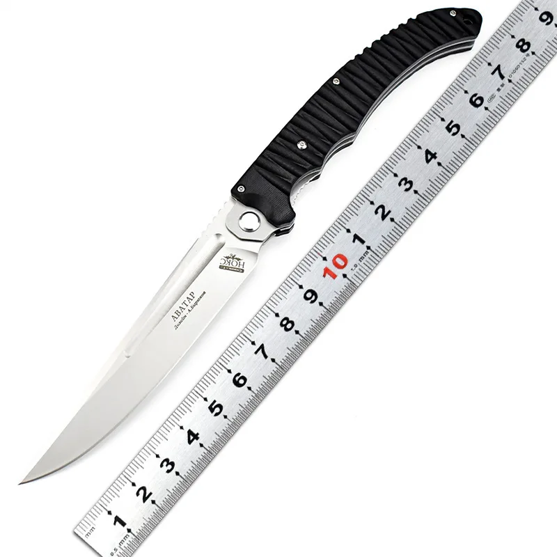 Cuchillo de bolsillo portátil para acampar al aire libre autodefensa plegable cuchillo salvaje supervivencia EDC herramienta