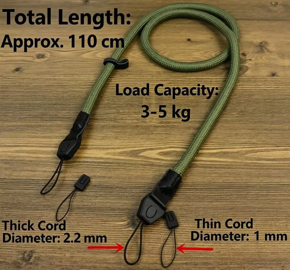 Camera Quick-Release Shoulder Strap Suitable for Sony ZV-E10 ZV-1F Canon R50 G7X3 Ricoh GR4 GR3ax Mini 12 Wide Evo Mirrorless