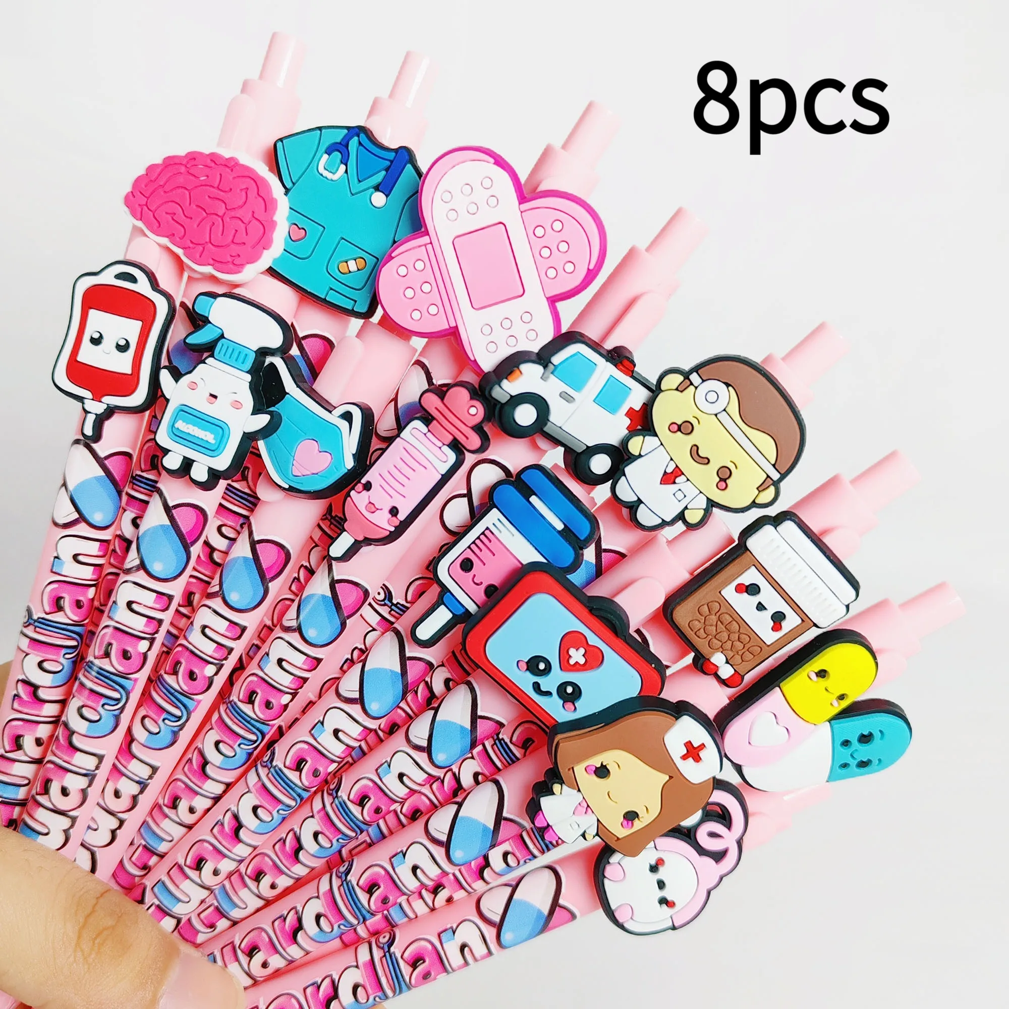 

8 шт./15 шт., креативная розовая медицинская серия, тематическая шариковая ручка, студенческий подарок для письма, фирменный подарок, предпочтительный подарок