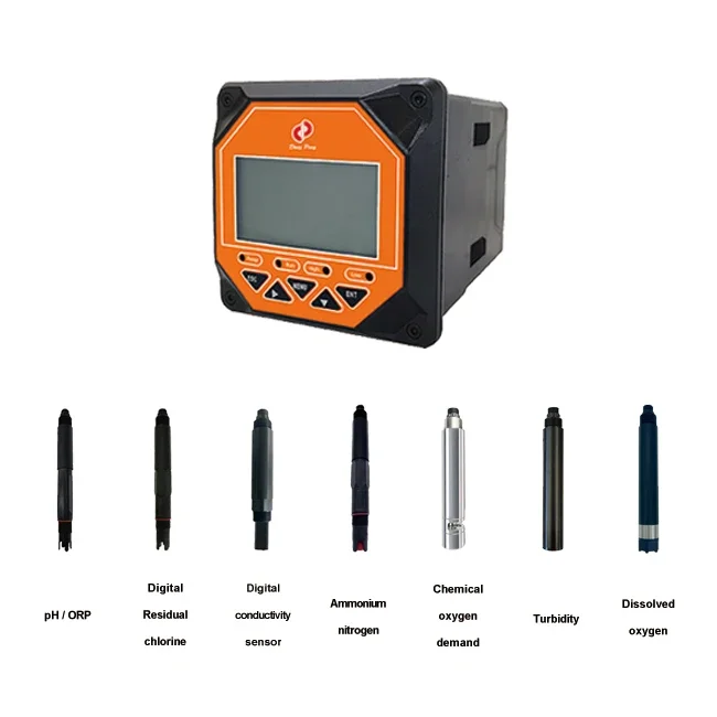 Factory Water Quality Detector pH ORP EC TDS SALT CF Industrial water quality testing 4 in 1 ph meter ec tds orp