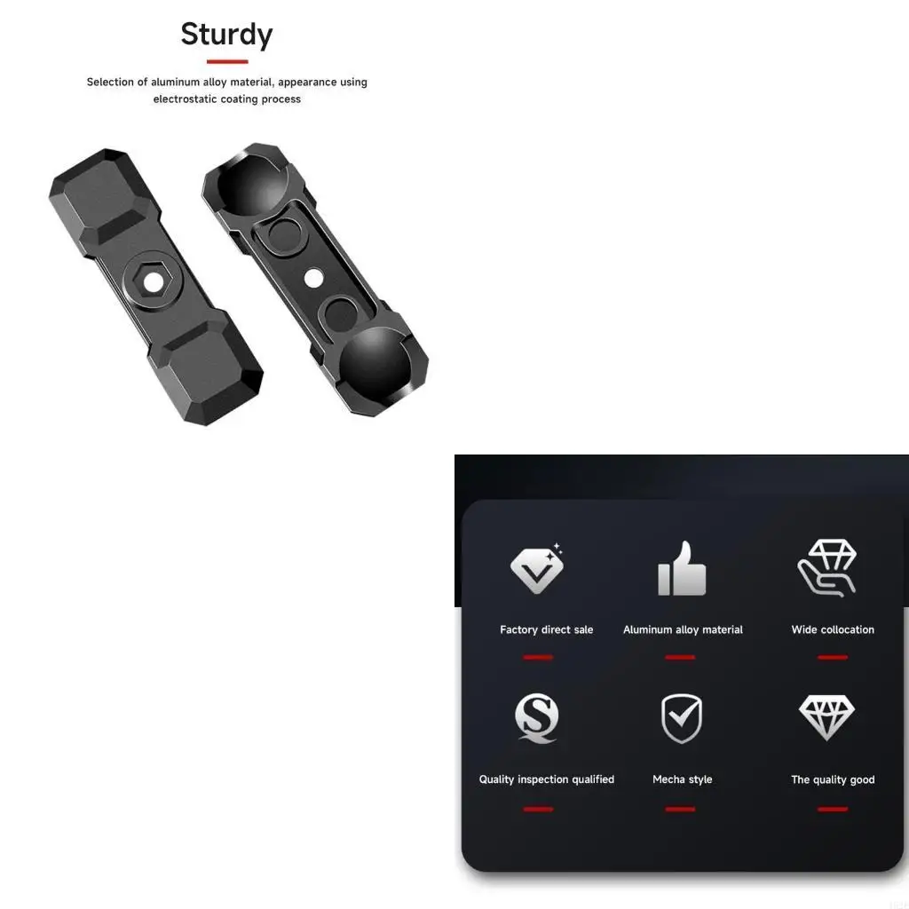 462E Heavy Duty Aluminum Shells Double Socket Arm for 1-Inch Ball Mounts