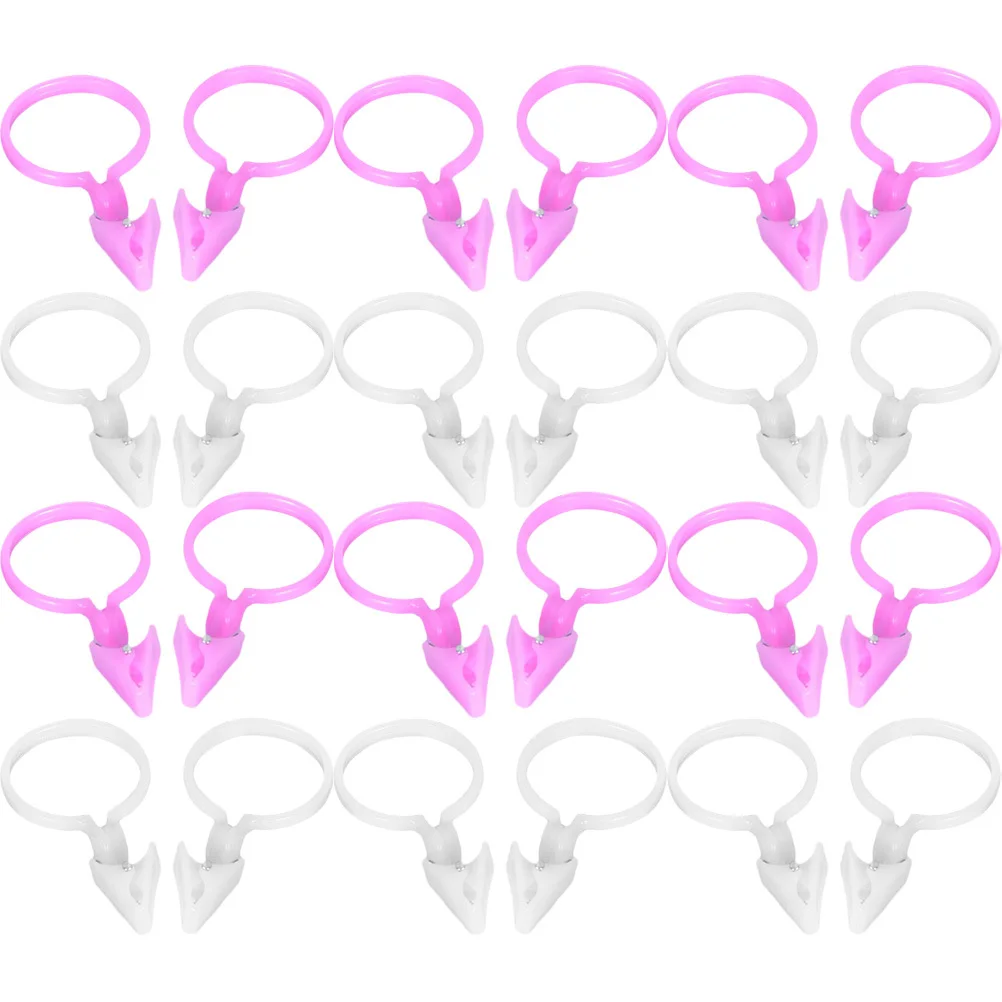 

50pcs Clips Plastic Curtain Ring Clips For Shower Curtain Drapes Hanging Tapestry Home Window Rod Replacement Parts Accessory