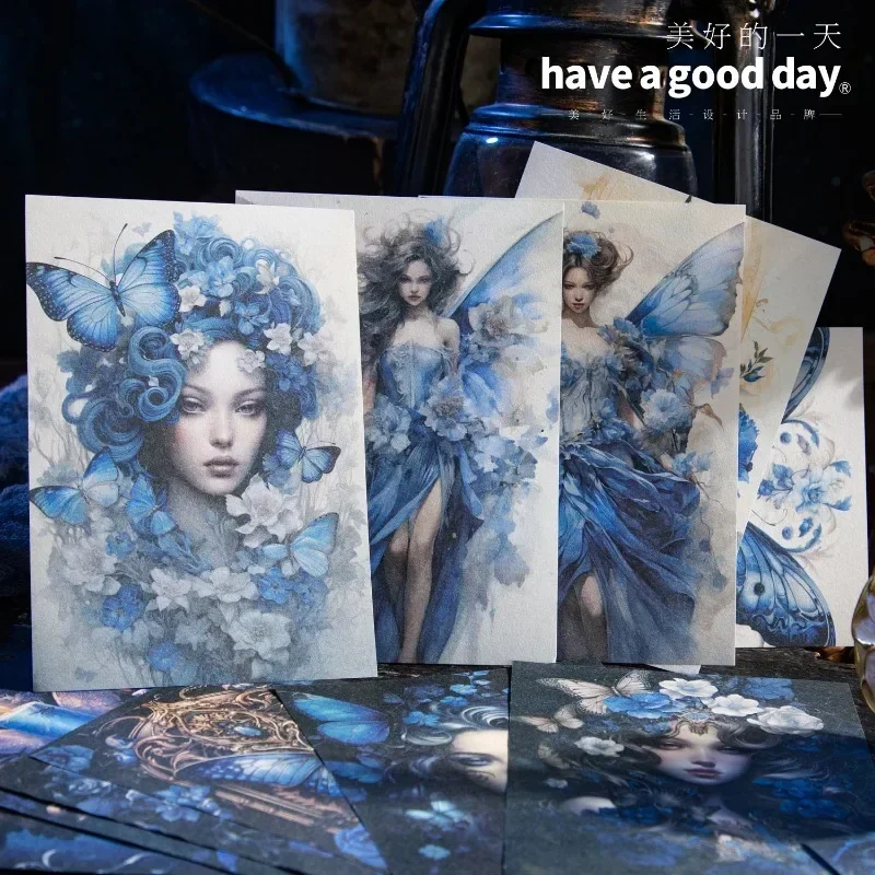 

30Pcs Summer Night's Dream Series Fairy Tale Handbook Base Supplies base paper Material Package Scrapbook 170*110mm
