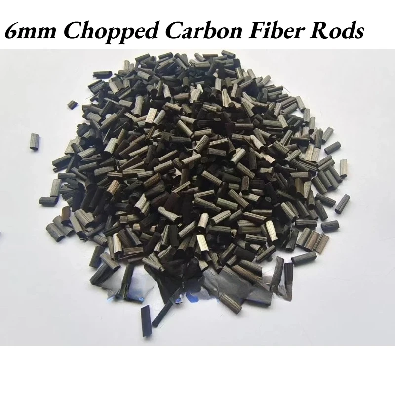 Chopped Carbon Fiber Rods 6mm Conductive & Anti-Static Short Carbon Fiber Filaments for Plastic Modification Composite Materials