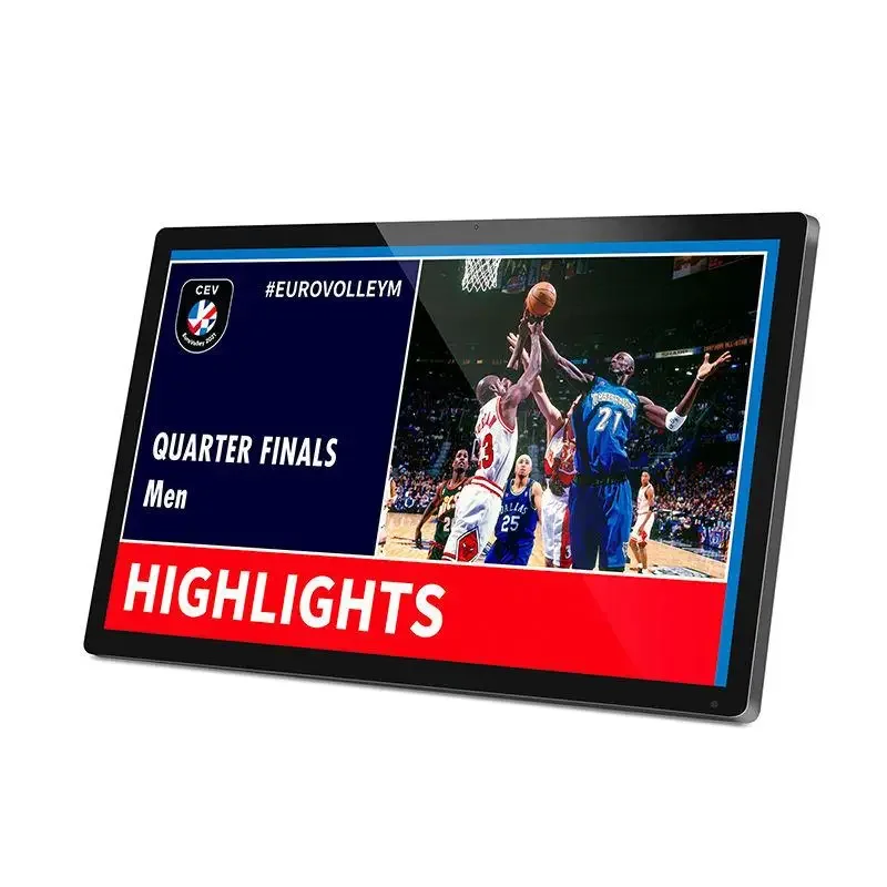 32 بوصة جدار جبل FHD IPS شاشة تعمل باللمس LED الخلفية بالسعة 1080P عرض 5MP أندرويد ويندوز AV المدخلات #5