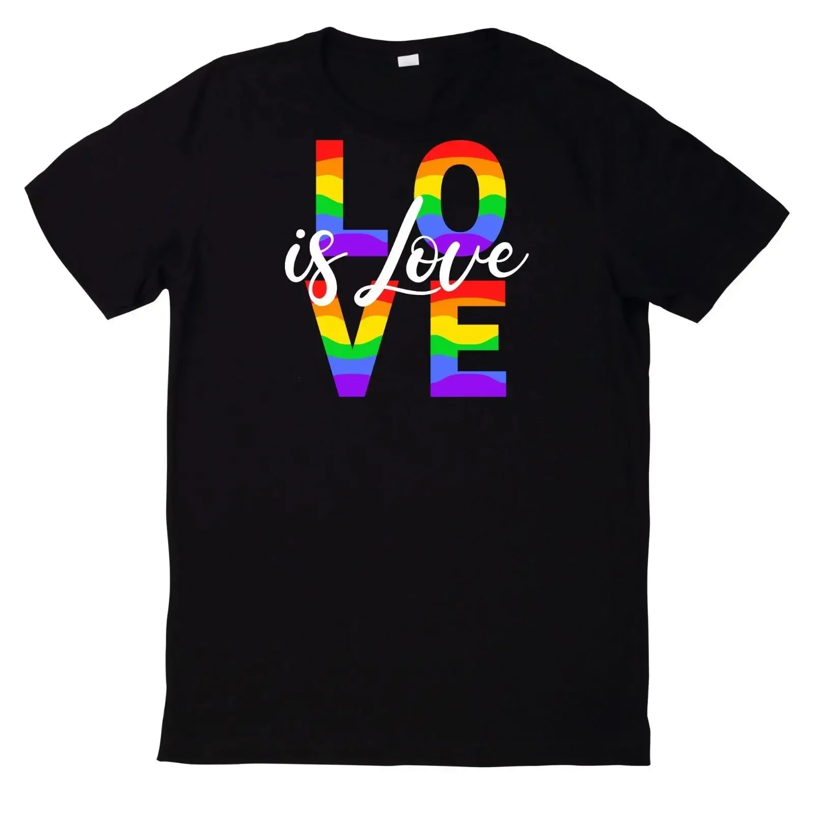 T Shirt Love Is Liebe Ist LGBTQIA vintage Washed homme Breathable Stylish Versatile Slightly Unisex fashion Soft Stretched