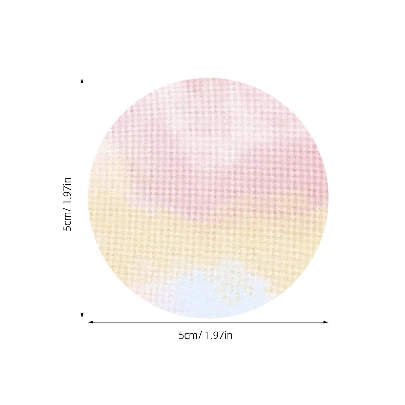 1 Roll Gradient Color Thermal Labels Self Adhesive Sticky Label For Shipping Packaging Address Pricing Organizer Document Filing