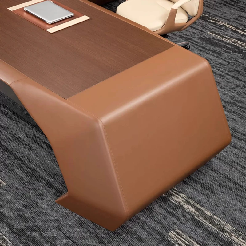 طاولات مكتبية حديثة مصممة مع مدير منظم Hutch مكاتب على شكل حرف L للدراسة أثاث مكتبي Mesa De Escritorio #6