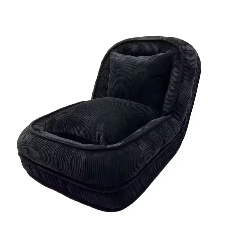 Modern Minimalist Design Compressed Sofa Bed Hot Selling Corduroy Fabric Bean Bag for Small Spaces for Human Dog Use Living
