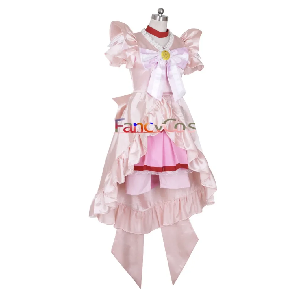 Girl Smile PreCure! Glitter Force Glitter Lucky Cure Happy Dress Princess Cosplay Costume Anime Kid Custom Made Halloween