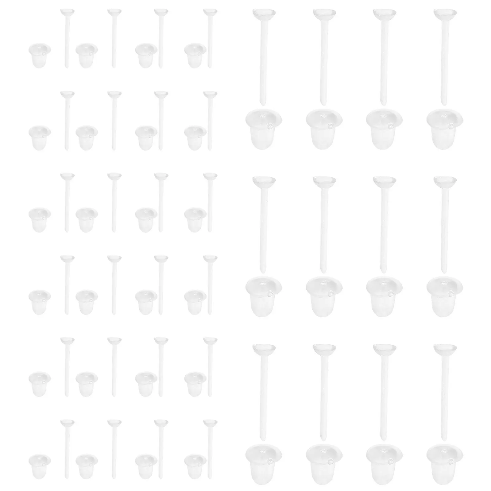 

Earring Backs Replacements Clear Stud Earrings Secure Locking Soft Ear Backings For Sleeping Sports Jewelry Making