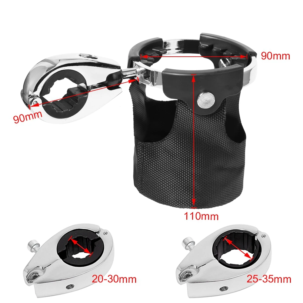 Motorcycle Cycling Drink Cup Holder Water Beverage Support Handlebar Bottle Holder For Harley Sportster XL Dyna Touring Softail