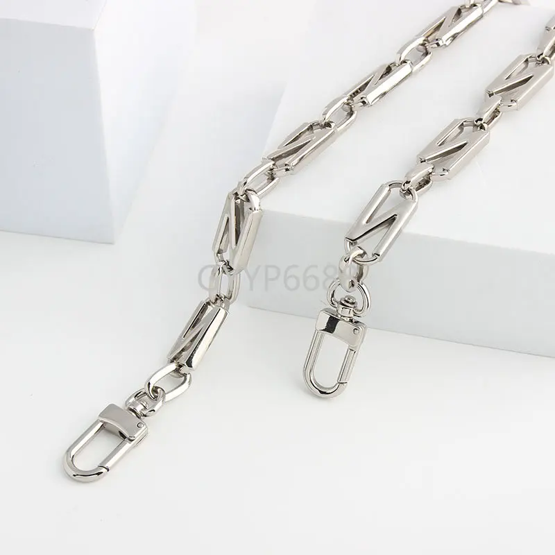 1PCS 10MM 11MM 12MM 30-120CM Fashion Metal Chains For DIY Bags Strap Crossbody Handbags Purse Shoulder Handles Belt Accessories