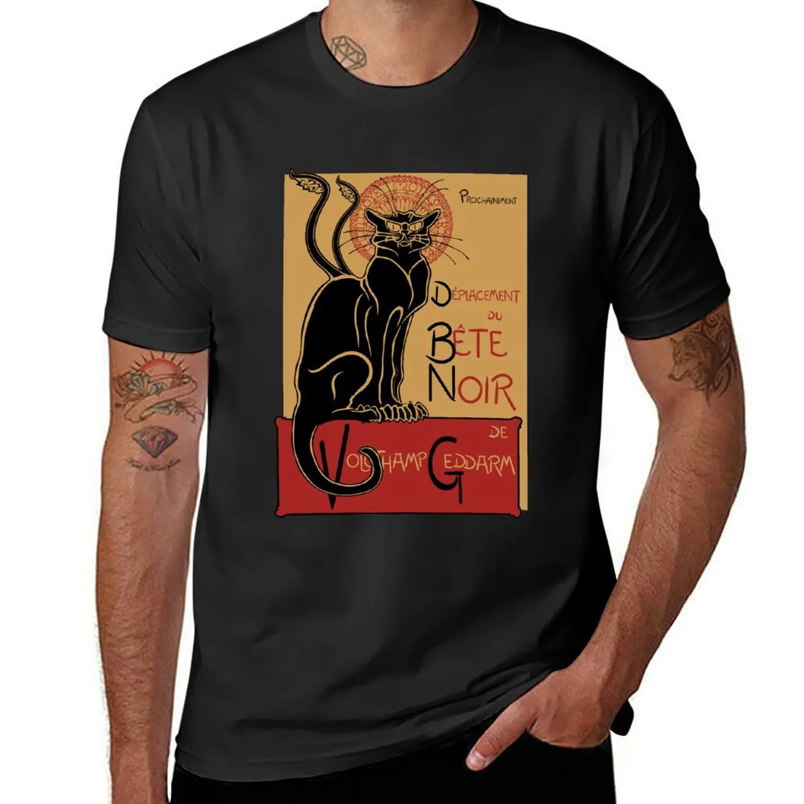 Displacer Noir T-Shirt vintage clothes customs blacks sublime men graphic t shirts