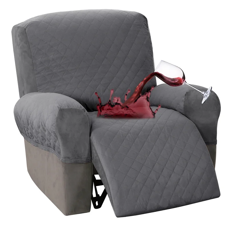 1 Seater Waterproof Recliner Armchair Covers 4pcs/set Reclining Chair Case Anti-Dust Lazy Boy Sofa Cover Furniture Protector