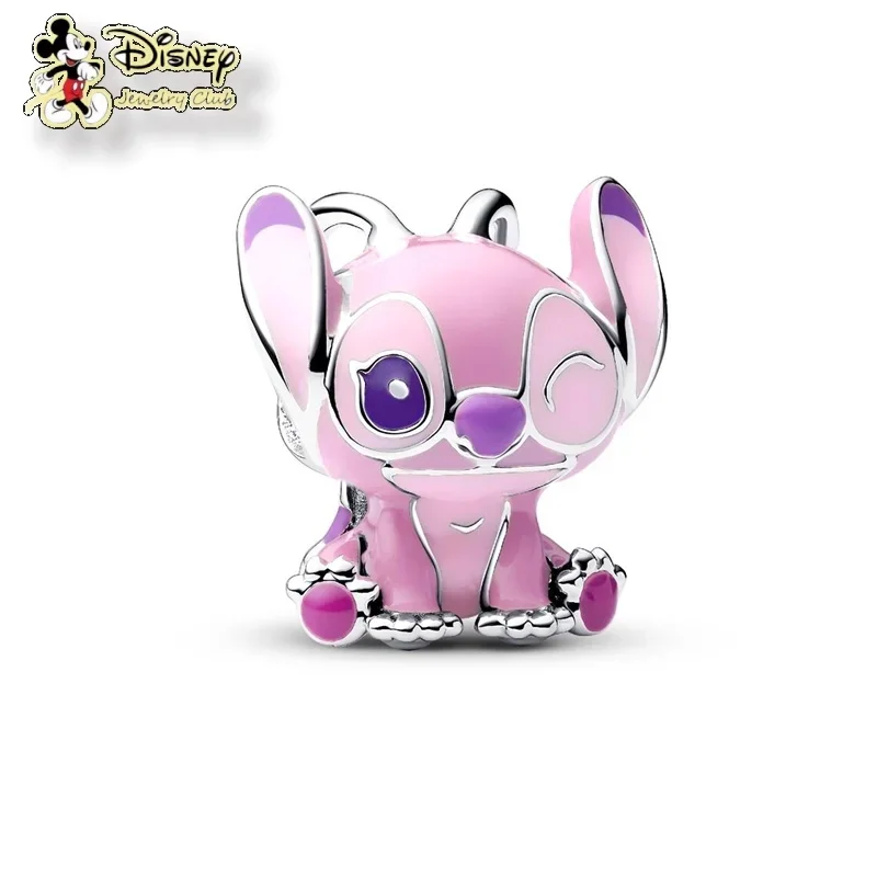 MINISO Cartoon NEW DIY  Lilo & Stitch Angel Charm Bead Hot Sale Fashion Women Jewelry Fit  Europeans  2025