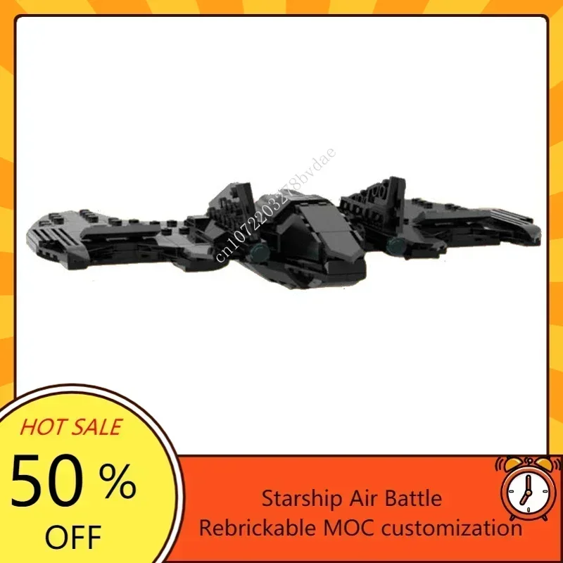 308PCS MOC Space Battle The Batwing Aerial Vehicle Model Custom Puzzle Technology   DIY Creative Assembly Kids Toys Gifts
