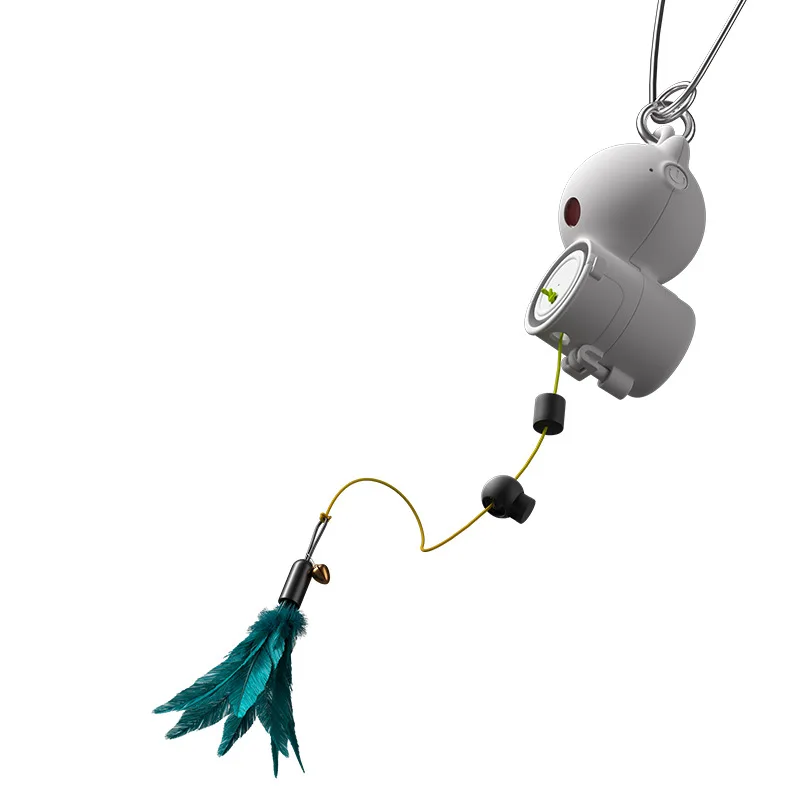 

New electric charging model, automatic cat teaser, hanging retractable cat toy, self-hi and boredom pet toy