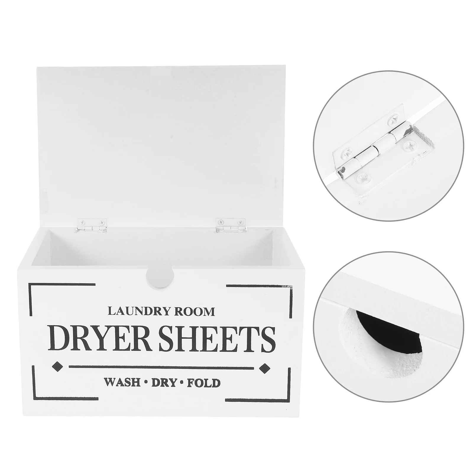 

Dryer Paper Storage Box Wooden Holder for Laundry Room ganization Lid Crafted from Firm Wood Suitable for Home Use Dryer